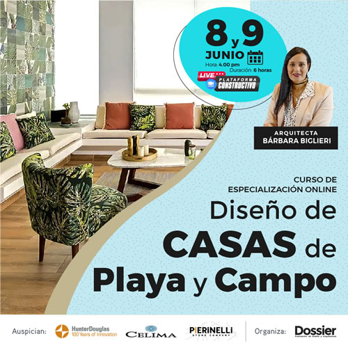 Curso de Especialización Online Diseño de Casas de Playa y Campo
