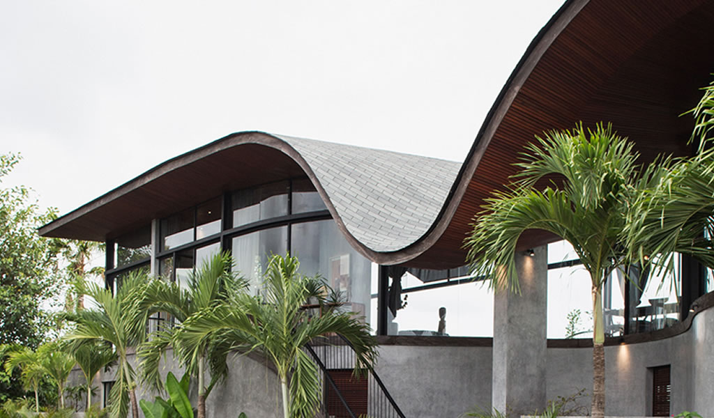 Casa Bali, arquitectura que evoca el sonido del mar
