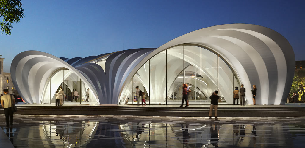 Zaha Hadid Architects comienza la construcción de las estaciones de metro de Dnipro, Ucrania