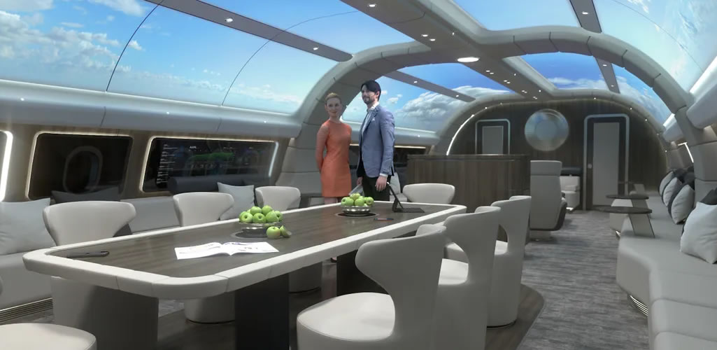 Las cabinas de avión tendrán estos espectaculares diseños en el futuro