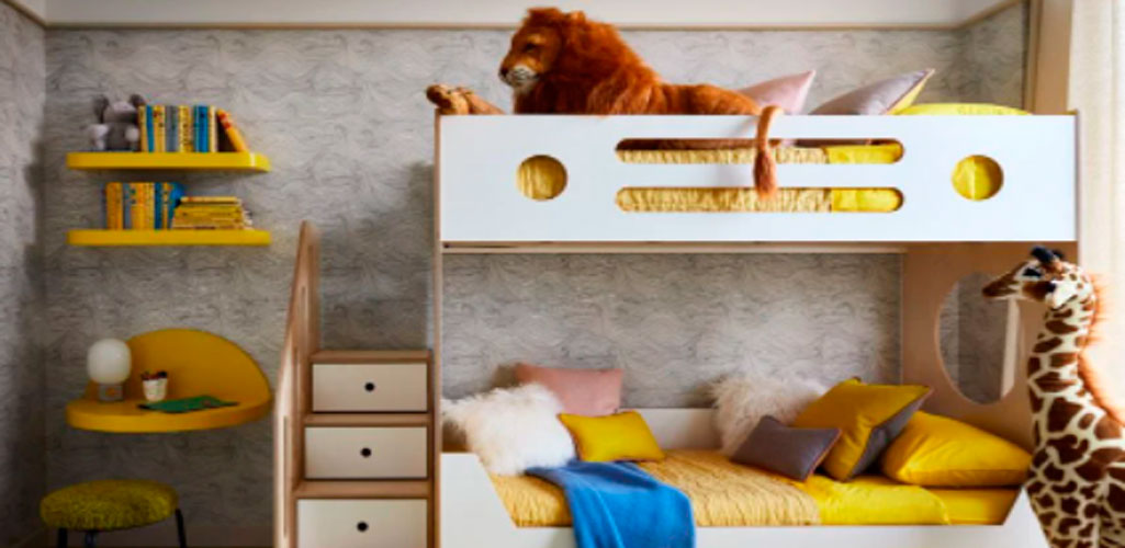 Diez habitaciones para niños con camas altas y literas que ahorran espacio