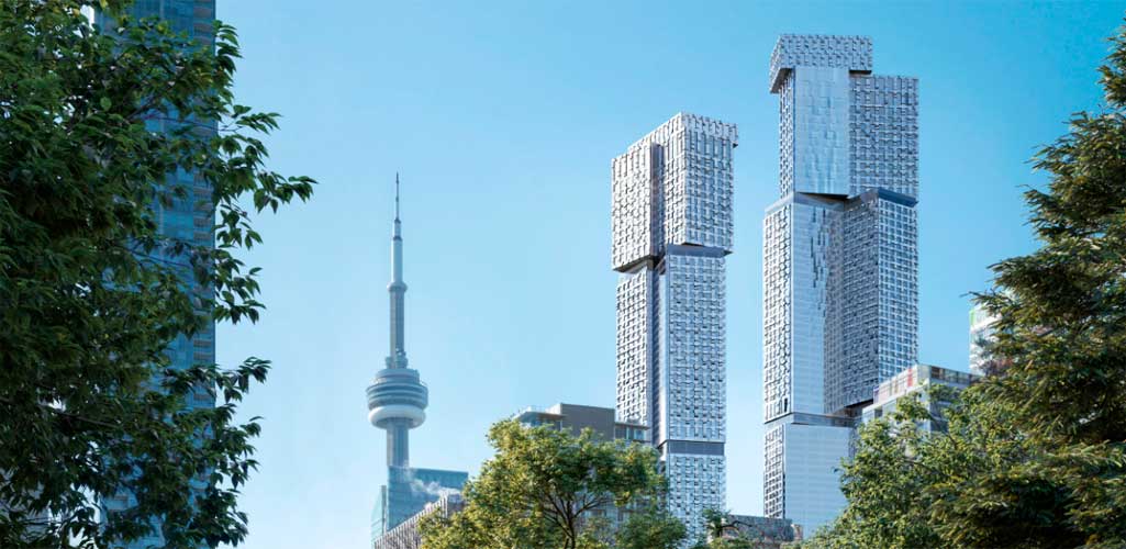 Frank Gehry presenta nuevas imágenes de sus rascacielos residenciales más altos