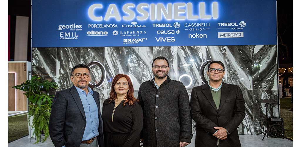 Cassinelli presenta su nuevo concepto “Mundo Azul” junto con Celima y Trébol en el stand más grande de la Expodeco 2022