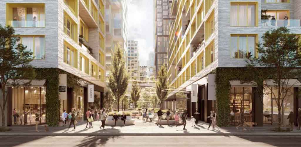 ODA diseña una "ciudad de 15 minutos" para Innovation QNS en Astoria