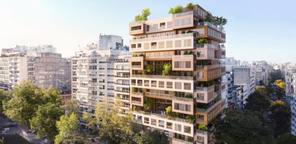 MVRDV diseña “una pila de villas de campo" para un edificio de viviendas en Montevideo