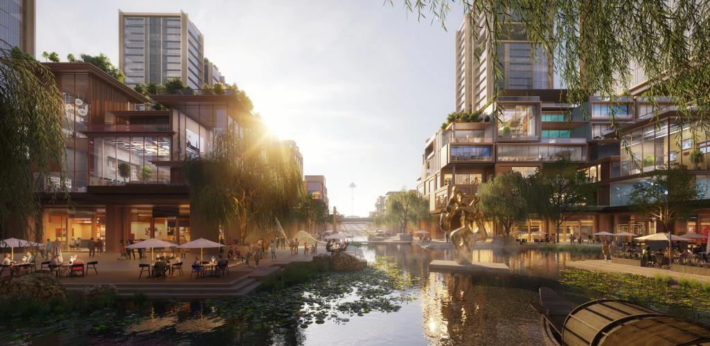 Foster + Partners desvela lo que será el Nuevo Centro urbano en hangzhou