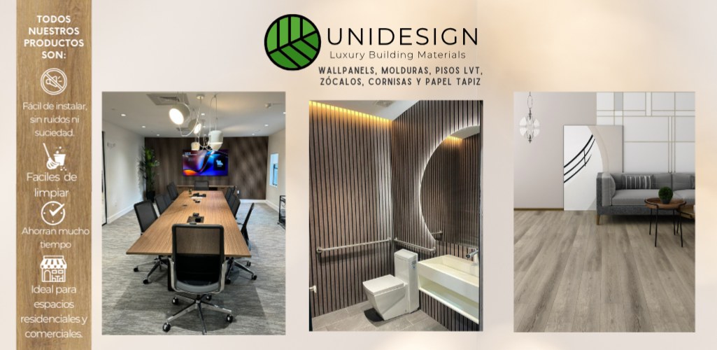 ¡Moderniza y estiliza tus espacios con Unidesign!