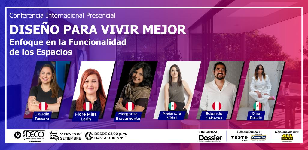 DOSSIER Y EXPODECO presentan la conferencia internacional "Diseño Para Vivir Mejor: Enfoque en la Funcionalidad de los Espacios”