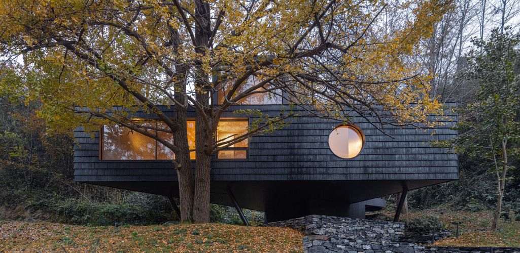 Treehouse: Una casa en los árboles en el bosque de Guangjiachong, Hubei