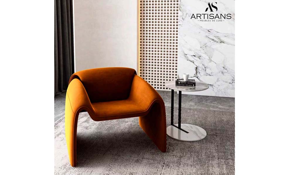 ARTISANS- Sillón PAULIN en VELVET CAMEL